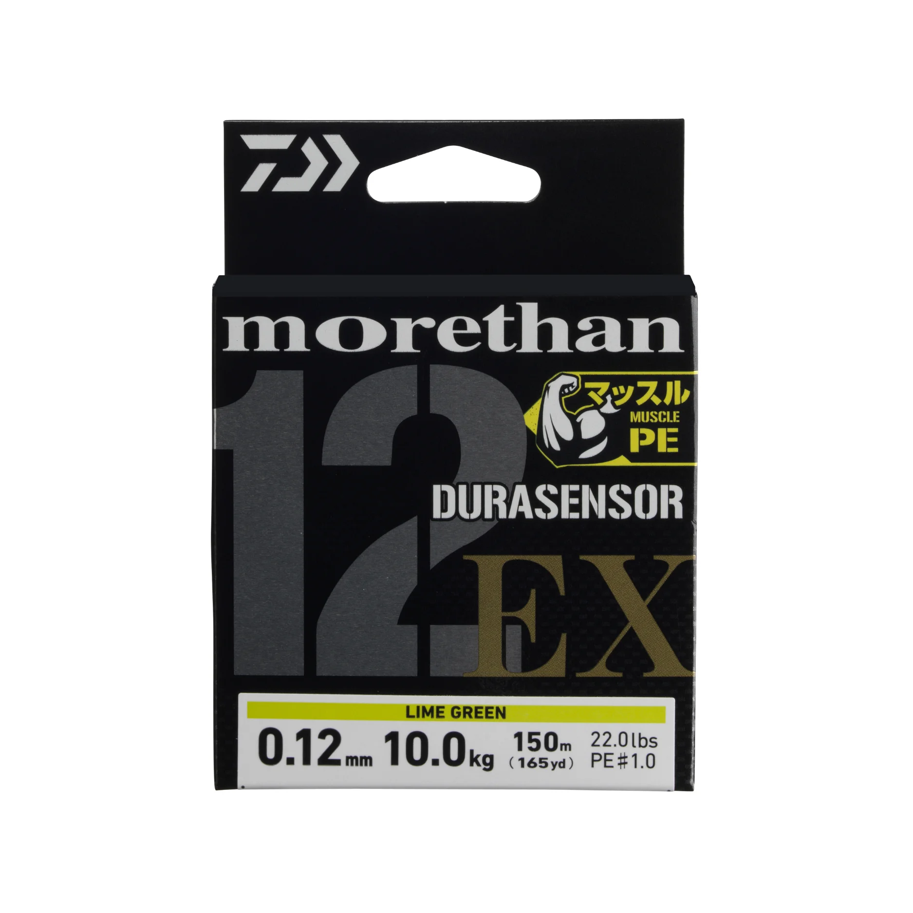 DAIWA UVF MORETHAN DURASENSOR x12EX+Si3 - LIME GREEN - 150 M