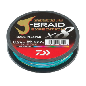 DAIWA J-BRAID EXPEDITION X8 - 300 M - MULTICOLOR