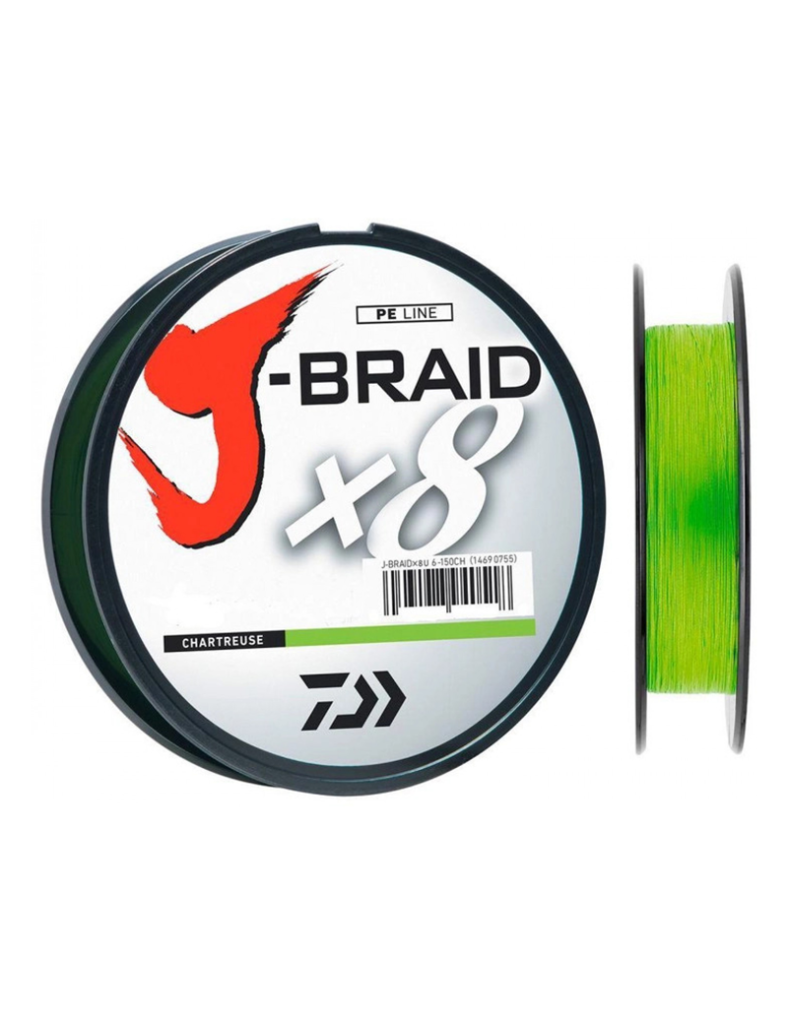 DAIWA J-BRAID X8 - 150 M - CHARTREUSE