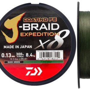 DAIWA J-BRAID EXPEDITION X8 - 300 M - DARK GREEN